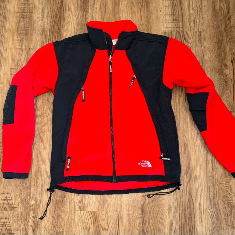 Vintage North Face Fleece Jacket Men’s Small Red Black 90s Denali Polartec